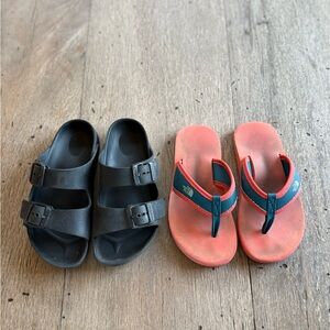Kids Birkenstock & North Face sandals